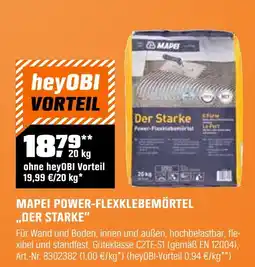 OBI Mapei power-flexklebermörtel 'der starke' Angebot