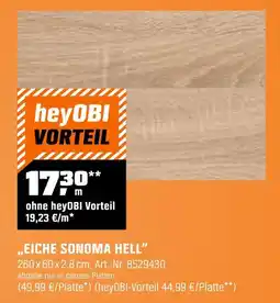 OBI „eiche sonoma hell“ Angebot
