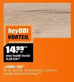 OBI „hawai oak“ Angebot