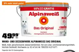 OBI Alpinaweiß wand- und deckenfarbe alpinaweiss das original Angebot