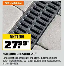OBI Aco rinne „hexaline 2.0“ Angebot