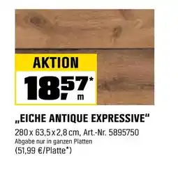 OBI Arbeitsplatte eiche antique expressive Angebot