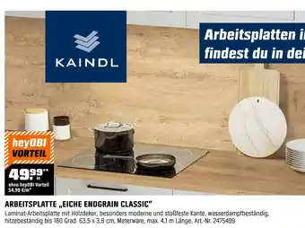 OBI Kaindl arbeitsplatte „eiche endgrain classic“ Angebot