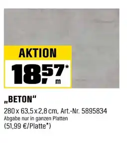 OBI Beton Angebot
