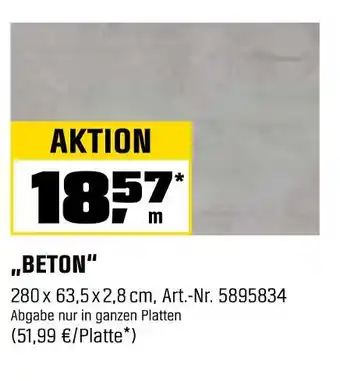 OBI Beton Angebot