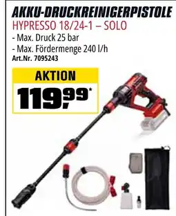 OBI Akku-druckreinigerpistole hypresso 18/24-1 – solo Angebot