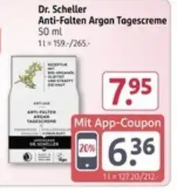 Rossmann Dr. Scheller Anti-Falten Argan Tagescreme Angebot