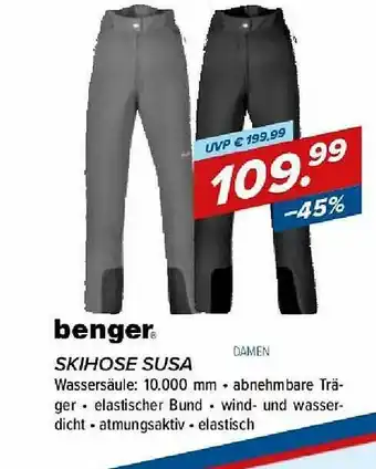 Hervis Benger Skihose Susa Angebot