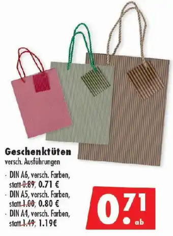 Mäc Geiz Geschenktüten Angebot