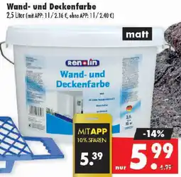 Mäc Geiz Renolin Wand- und Deckenfarbe Angebot