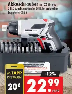 Mäc Geiz Akkuschrauber Angebot