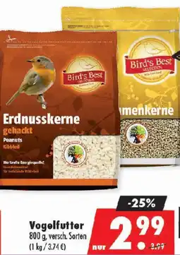 Mäc Geiz Bird's Best Vogelfutter Angebot