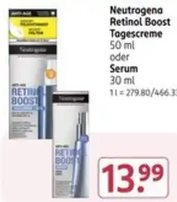 Rossmann Neutrogena Retinol Boost Tagescreme oder Serum Angebot