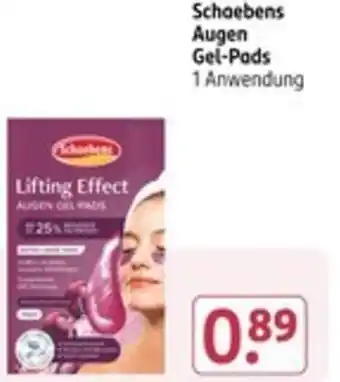 Rossmann Schaebens Augen Gel-Pads Angebot