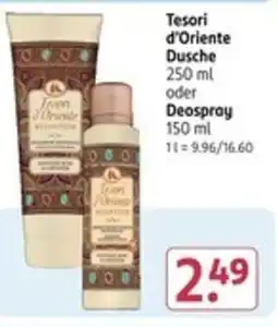 Rossmann Tesori d'Oriente Dusche oder Deospray Angebot