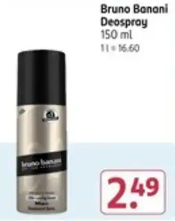 Rossmann Bruno Banani Deospray Angebot