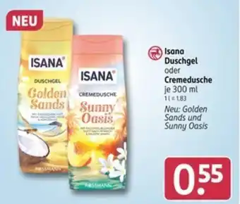Rossmann ISANA Duschgel oder Cremedusche Angebot