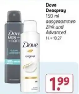 Rossmann Dove Deospray Angebot