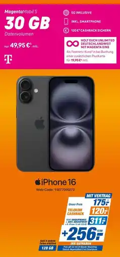 expert Techno Land iPhone 16 Angebot