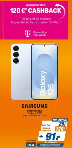 expert Techno Land SAMSUNG Smartphone Galaxy S25 Angebot