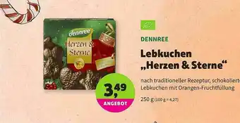 Aleco Biomarkt Dennree Lebkuchen „herzen & Sterne“ Angebot