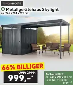 Norma Metallgerätehaus Skylight Angebot