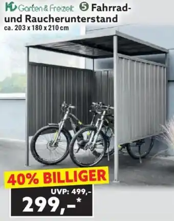 Norma Garten & Freizeit Fahrrad und Raucherunterstand Angebot