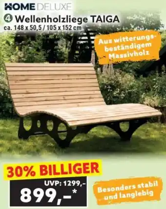 Norma HOME DELUXE Wellenholzliege TAIGA Angebot