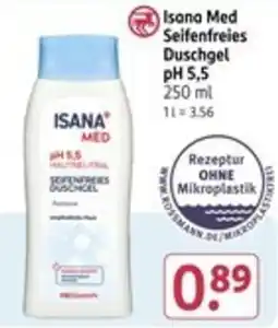 Rossmann Isana Med Seifenfreies Duschgel pH 5.5 Angebot