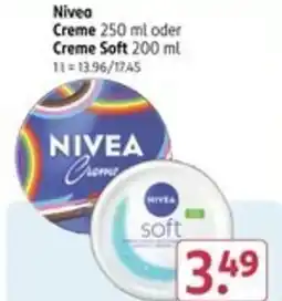 Rossmann Nivea Creme oder Creme Soft Angebot