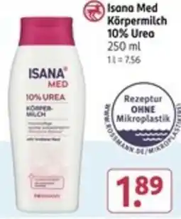 Rossmann Isana Med Körpermilch 10% Urea Angebot