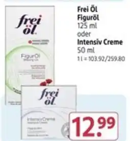 Rossmann frei Öl Figurōl oder Intensiv Creme Angebot