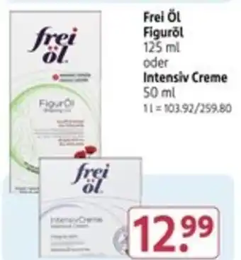Rossmann frei Öl Figurōl oder Intensiv Creme Angebot