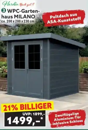 Norma WPC-Gartenhaus MILANO Angebot