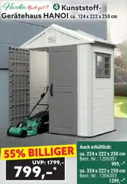 Norma Kunststoff Gerätehaus HANOI Angebot