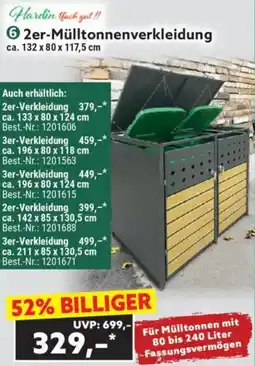 Norma 2er-Mülltonnenverkleidung Angebot