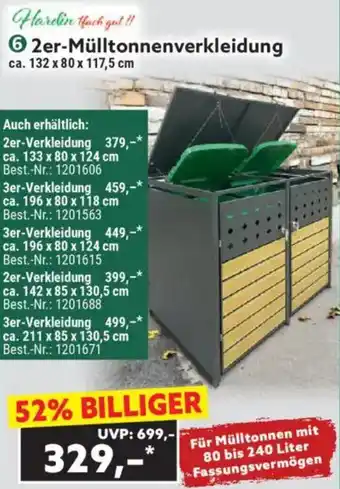 Norma 2er-Mülltonnenverkleidung Angebot