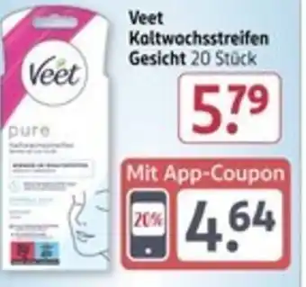 Rossmann Veet Koltwochsstreifen Gesicht Angebot