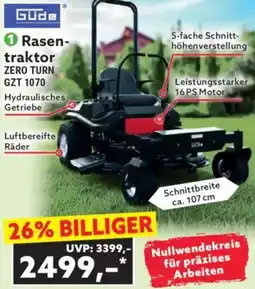 Norma Güde Rasentraktor ZERO TURN GZT 1070 Angebot