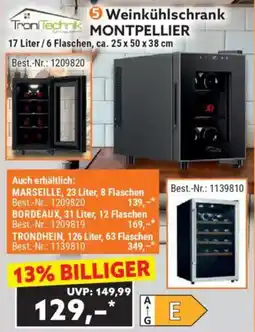 Norma TroniTechnik Weinkühlschrank MONTPELLIER Angebot