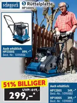 Norma Scheppach Rüttelplatte HP1400S Angebot