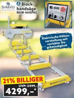 Norma BAMATO Blockbandsäge BBSW-660GPRO Angebot