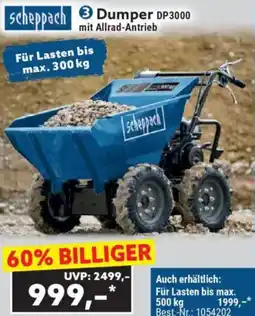 Norma Scheppach Dumper DP3000 Angebot