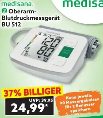 Norma Medisana Oberarm Blutdruckmessgerät BU 512 Angebot