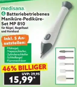 Norma Medisana Batteriebetriebenes Maniküre-Pediküre Set MP 810 Angebot