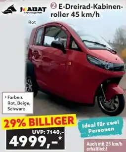 Norma MADAT E-Dreirad-Kabinenroller 45 km/h Angebot