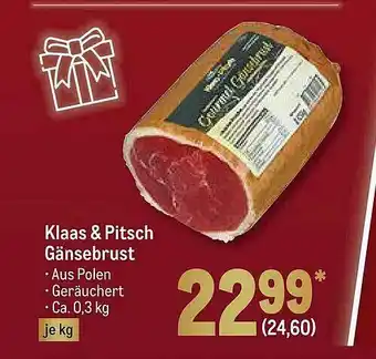 METRO Klaas & Pitsch Gänsebrust Angebot