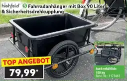 Norma highfeld Fahrradanhänger mit Box 90 Liter & Sicherheitsdrehkupplung Angebot