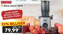 Norma UNOLD Slow-Juicer SAM Angebot