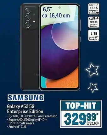 METRO Samsung Galaxy A52 5G Enterprise Edition Angebot